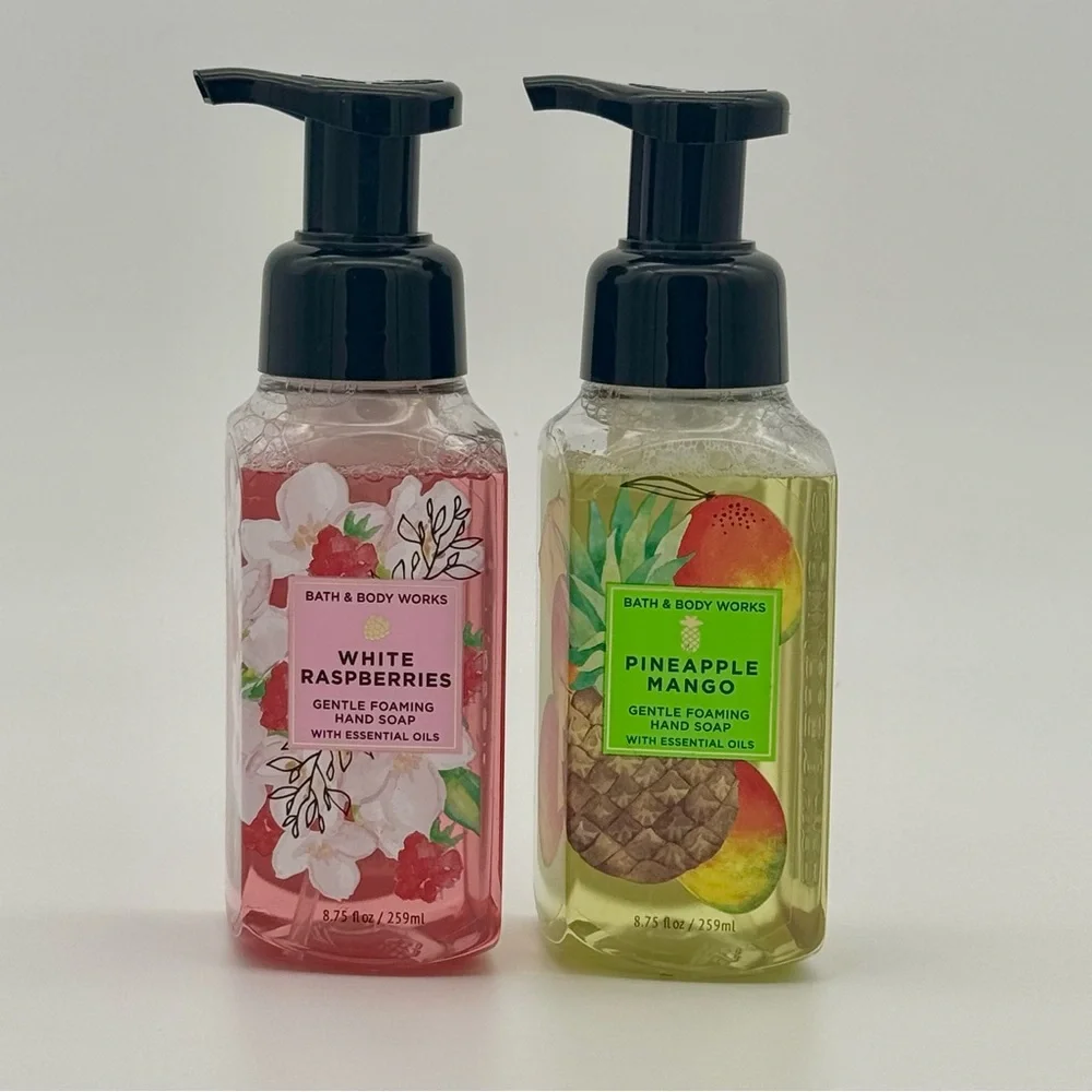 Bath & Body Works Tropical Hand Soaps White Raspberries & Pineapple Mango NWT
